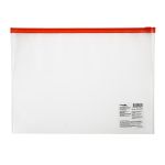 Папка-конверт на ZIP-молнии A4 120 мкм песок, 10 шт, красный замок EC21121004, Expert Complete EC21121004