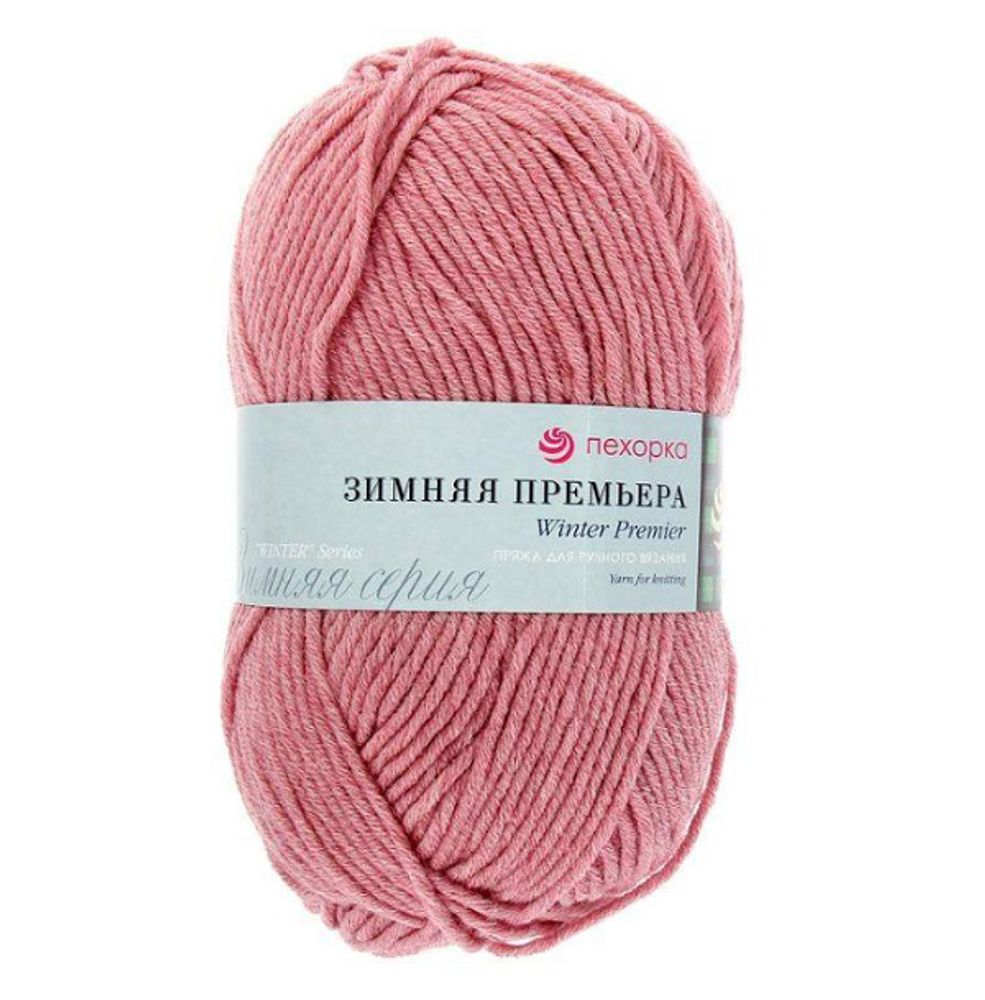 Пряжа Пехорка Зимняя премьера / уп.10 мот. по 100 г, 150 м, цв.021 брусника