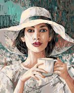 Картина по номерам Фрея, цветной холст Живописный портрет, 50х40 см