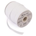 Косая бейка хлопковая 15 мм / 132±1 метра, белый 001, Blitz BKE-15C