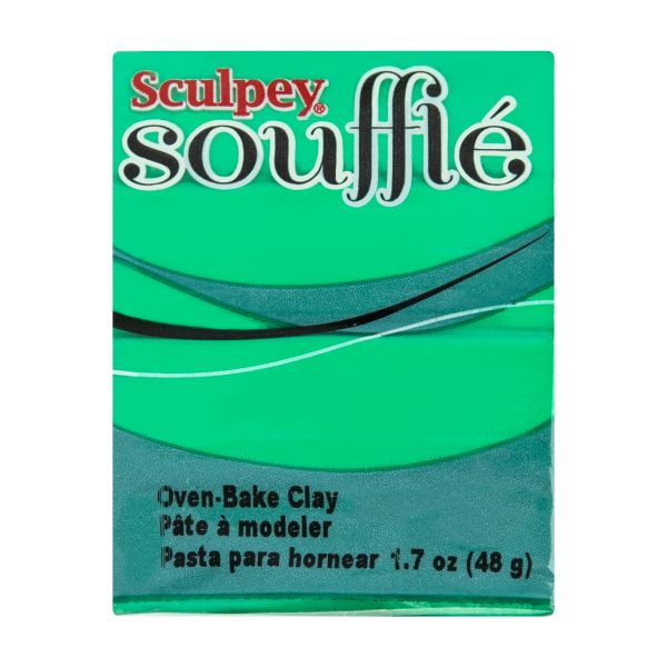 Полимерная глина 48 г, 6007 изумрудный, Sculpey SU