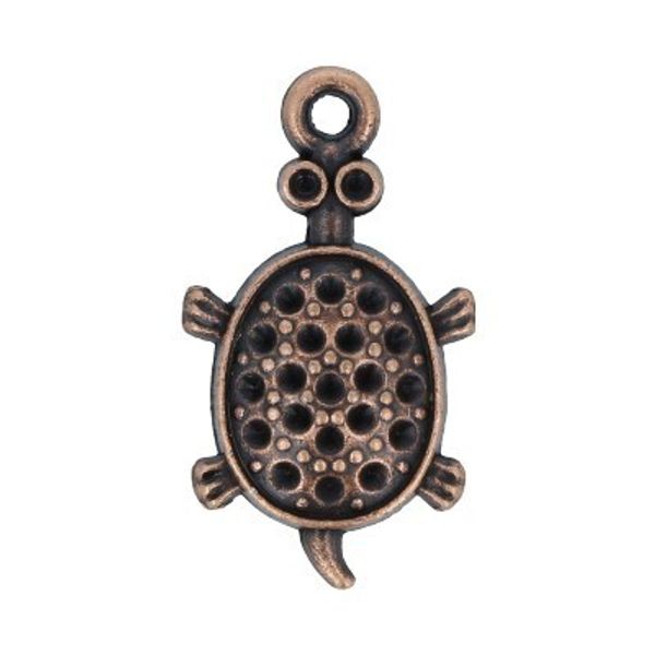 Подвеска для бижутерии черепаха, 10 шт, под античную медь, Zlatka MFP-07