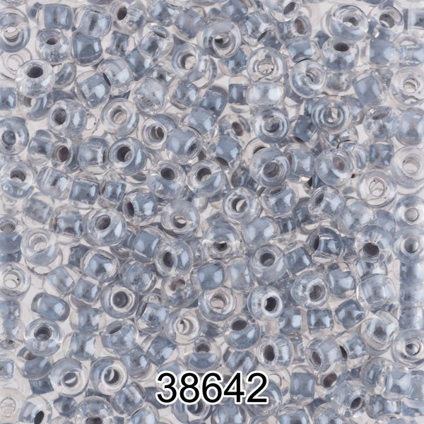 Бисер Preciosa 10/0 (2.3 мм), 500 г, 38642 (Ф262) серый