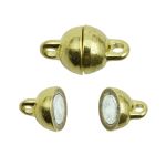 Замок магнитный 6 мм, 2 штук, Astra&Craft, цв.светлое золото