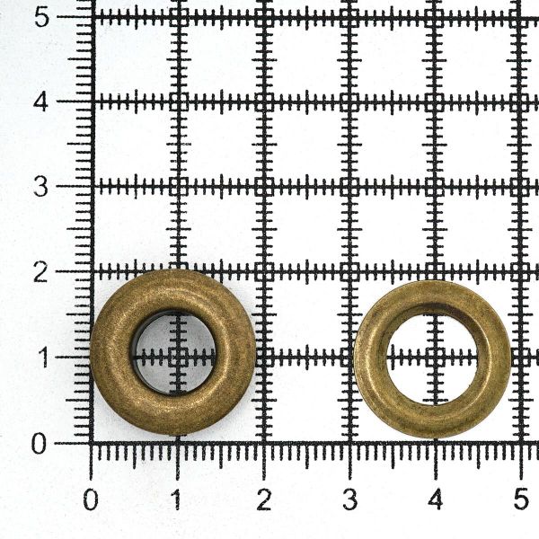 Люверсы металл ⌀_9.2 мм (внутр.), h6.32 мм (внутр.), №24, сталь, New Star, антик, уп≈1000 шт