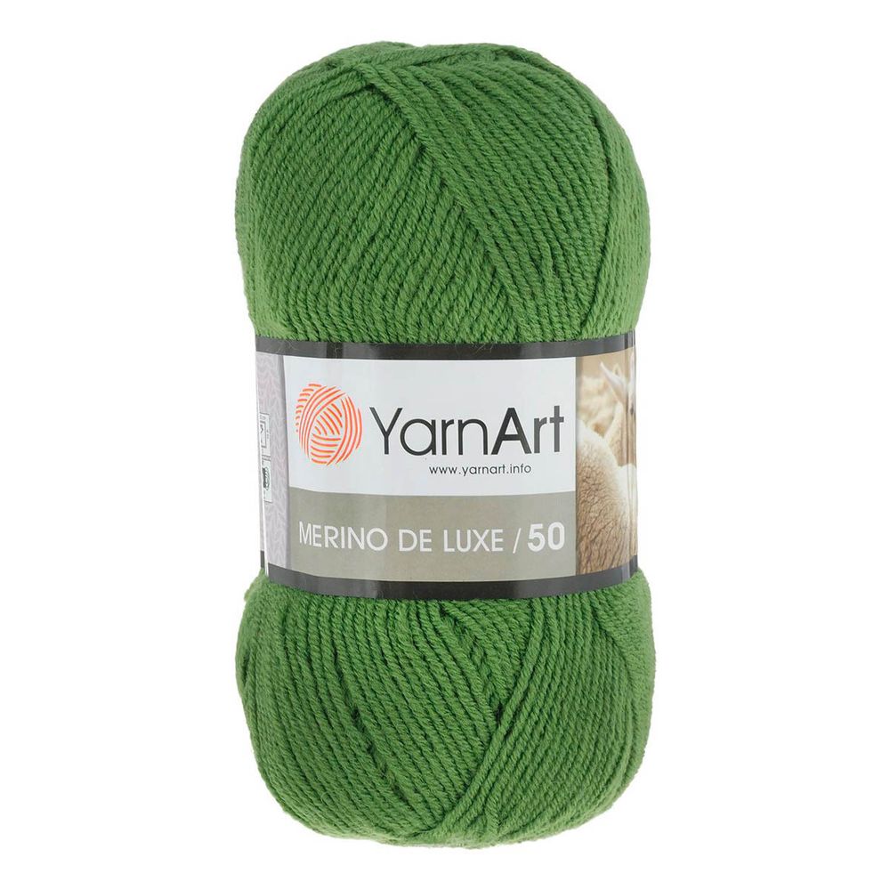 Пряжа YarnArt (ЯрнАрт) Merino de Lux / уп.5 мот. по 100 г, 280м, 98 бледно-зеленый