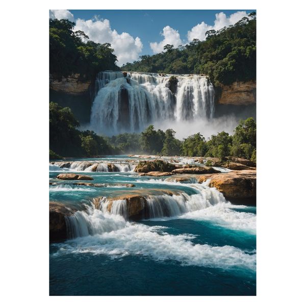 Пазл. Премиальная коллекция 500 элементов, TOP-PZL-500/12 Водопады Агуа-Асуль, Фрея