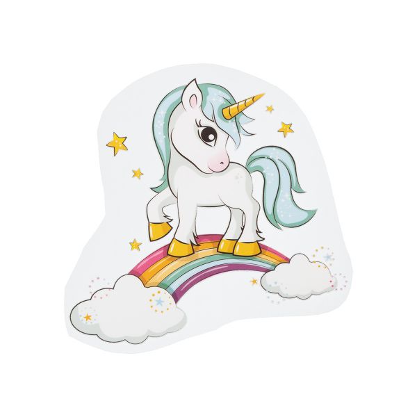 Термотрансфер, 1 шт, М-026 единорог на радуге 12х11 см, Gamma M №01