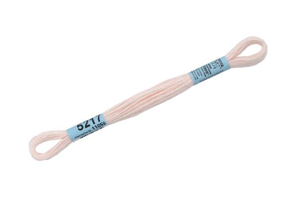 Мулине Gamma 100% хлопок, цв.5217 бл.бл.розовый, 24 мотка по 8 метров