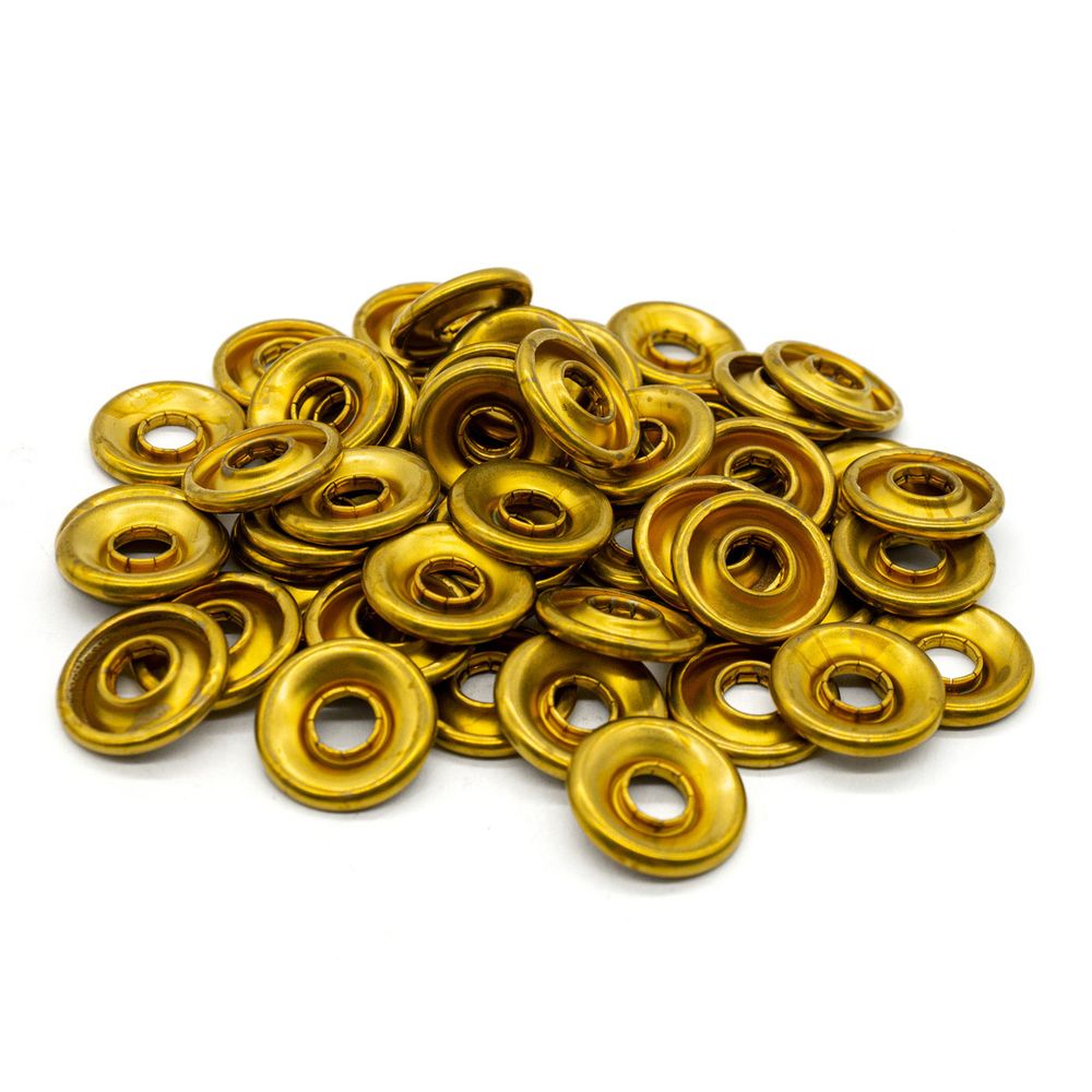 Кнопка клямерная ⌀28.0 мм, золото, (2 часть к S090659), (ЧАСТЬ B), 50 шт, S090660, BIG