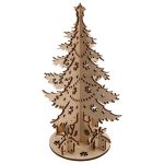 Заготовка из фанеры на подставке Елка, ⌀13.5 смх21 см, Mr.Carving КЛ-10