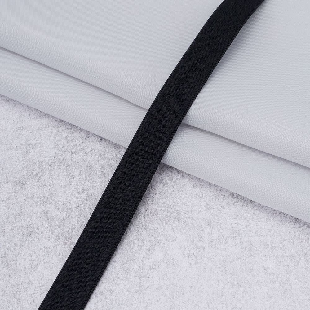 Резинка бельевая (бретелечная) 14.0 мм / 20 метров, 4134/14, цв. черная лилия, 27972