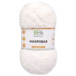 Пряжа Вязь Махровая / уп.3 мот. по 100 г, 420 м, 001 белый