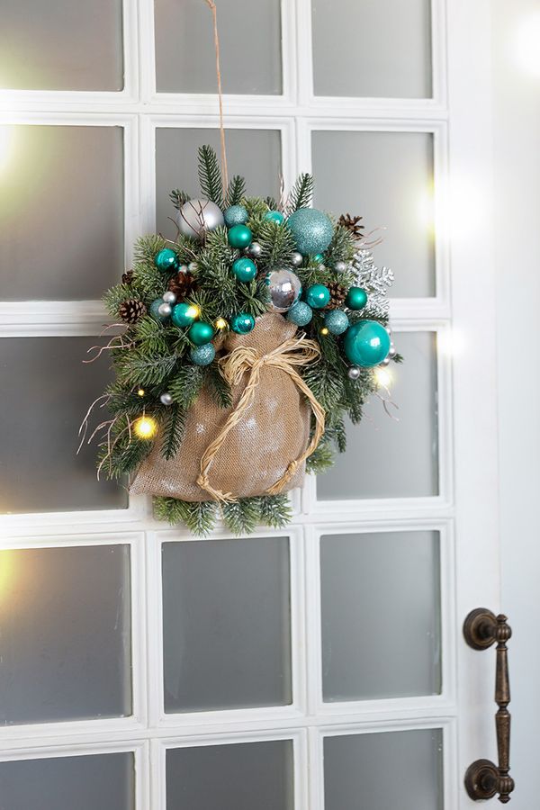 Веточка декоративная хвойная, 6 шт, 26 см, 01, Blumentag VDJ-30