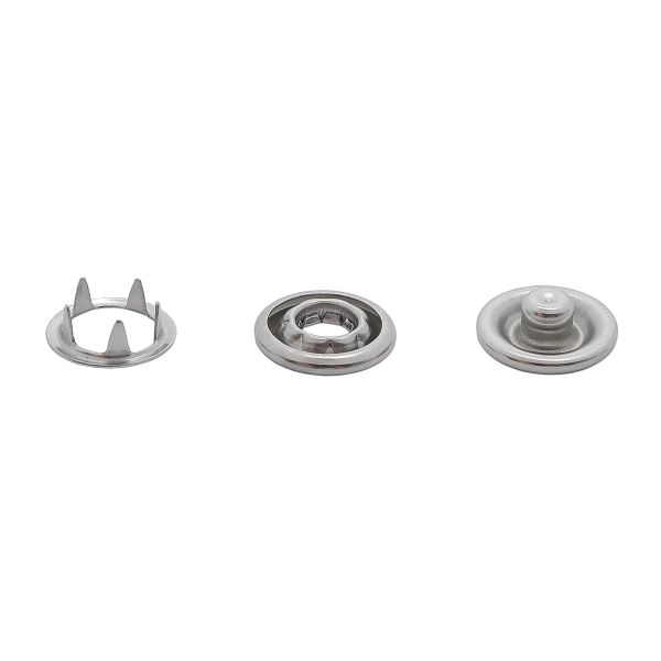 Кнопка рубашечная (джерси) открытая ⌀10.5 мм, ≈1440 шт, цв.металл, никель, NEW STAR