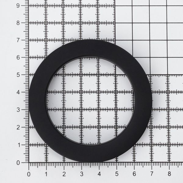 Люверс шторный ⌀50 мм, с многоур. замком пластик, 46 черный софт тач, 10 шт