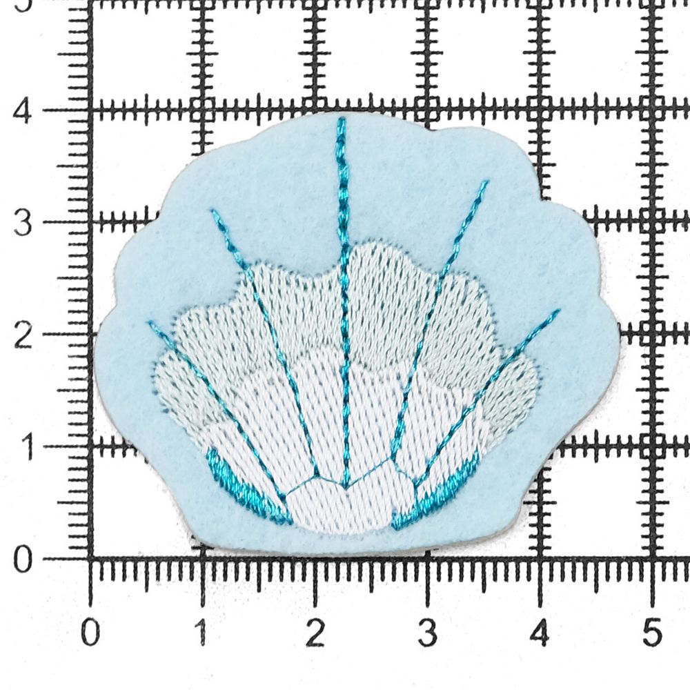 Термоаппликация Ракушка, 3.8х4.5см, Hobby&Pro
