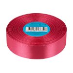 Лента атласная 1-сторонняя 25.0 мм / 33±2 метра, 070 т.розовый, Gamma