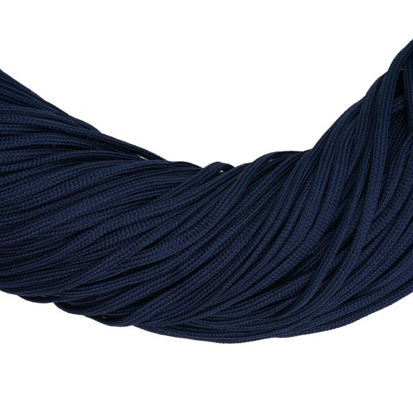 Шнур обувной плетеный ⌀6.0 мм / 100 метров, (диаметр ±1 мм), 030 т.синий