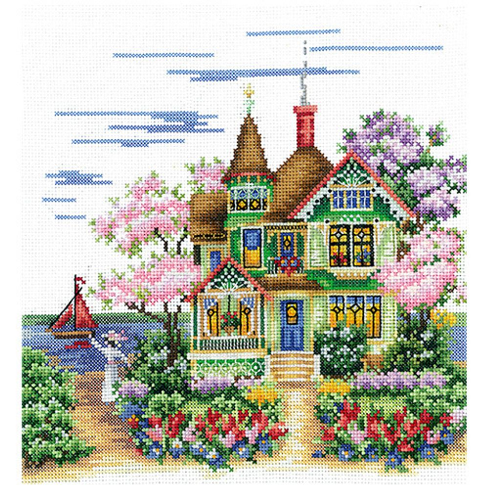 Набор для вышивания нитками Сделай своими руками, Майское утро 20х21см