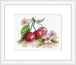 Набор для вышивания нитками МП Студия (Жар-птица), Сочная вишня 11х9 см