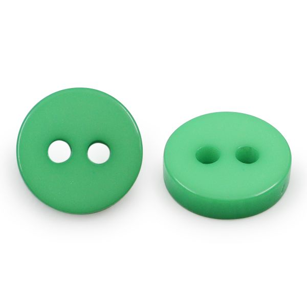 Пуговицы 2 прокола 14L, 9 мм, (Green1 (зеленый1)), NE74, 144 шт