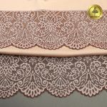 Кружево эластичное (стрейч) 110 мм, 40992PP цв.бежевый уп.115м, Kruzhevo