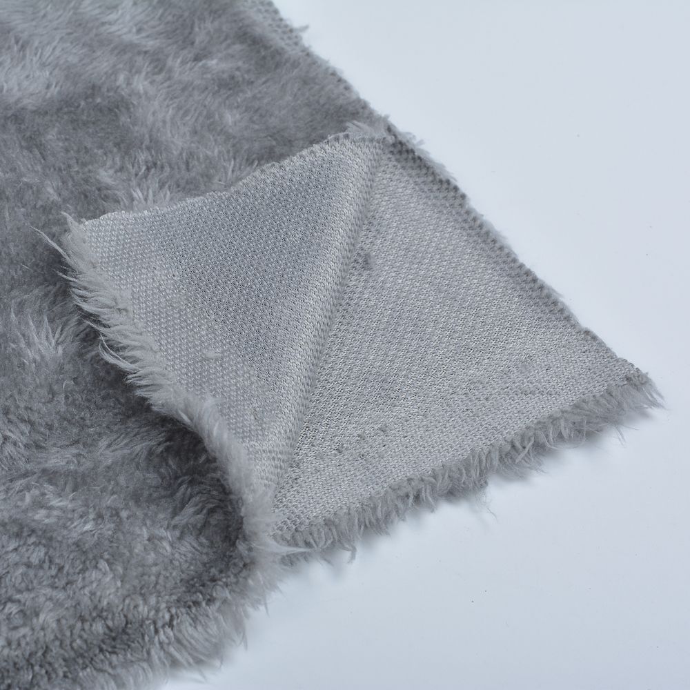 Мех трикотажный 180 г/м², шир.165см, цв.св.серый, 20м /TOS/