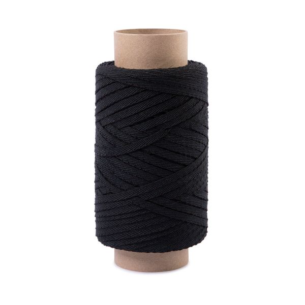 Тесьма (лента) киперная (100% х/б) 5 мм / 100 метров, черный, Gamma ЛКЭ (5чх/5хх-100) цв