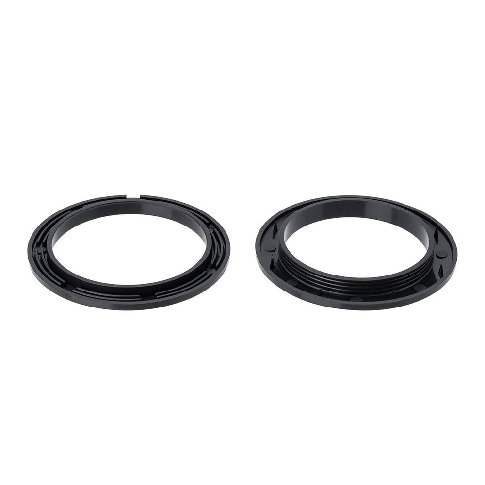 Люверс шторный ⌀50 мм, с многоур. замком пластик, 24 черный, 10 шт