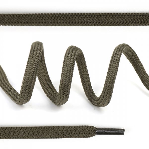 Шнурки круглые полиэфир 07 мм, цв.хаки 8199 (5182) арт.321.7 150см уп.50 шт