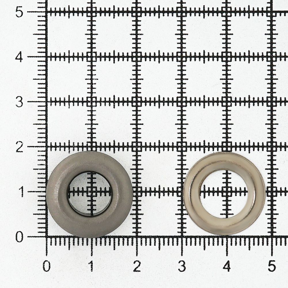 Люверсы металл ⌀_9.2 мм (внутр.), №24, сталь, чер.никель, 100 шт, New Star