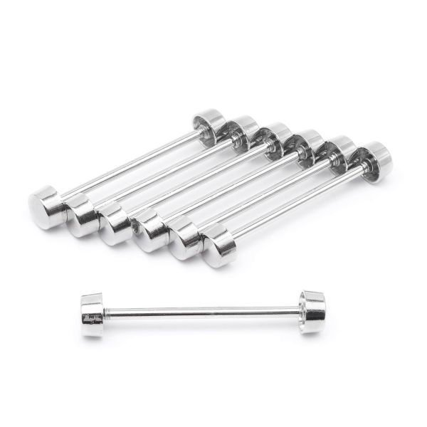 Шпилька для сумки металл L-40мм/10мм с таблеткой ⌀10мм, никель ГР, 66781, 10 шт