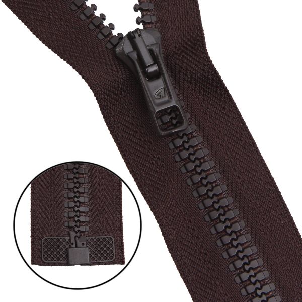 Молния трактор Arta Т6 (6 мм) 1 зам., разъем., 85 см, цв. 068 т.коричневый, уп.5 шт