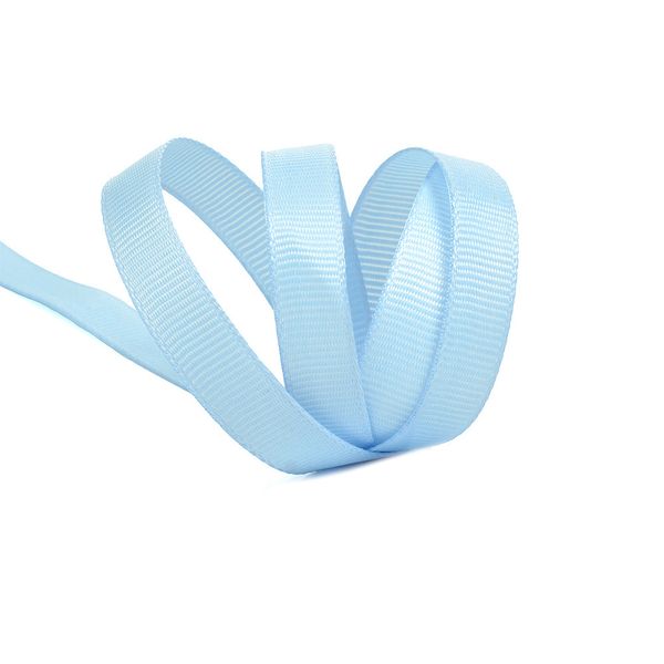 Лента репсовая (в рубчик) 10.0 мм, S351 голубой, уп. 27,4м