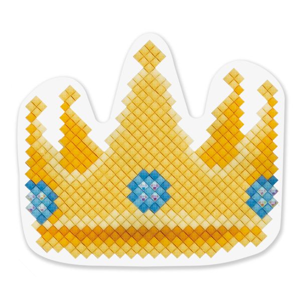 Алмазная (кристальная) мозаика Фрея, магнит Корона, 7,5х6,5 см