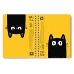 Тетрадь-перевертыш ученическая общая, A5 96 л. на гребне 65 г/м², белизна 100 %, 4 шт, клетка, 01215 Чёрный кот, Светоч Т119