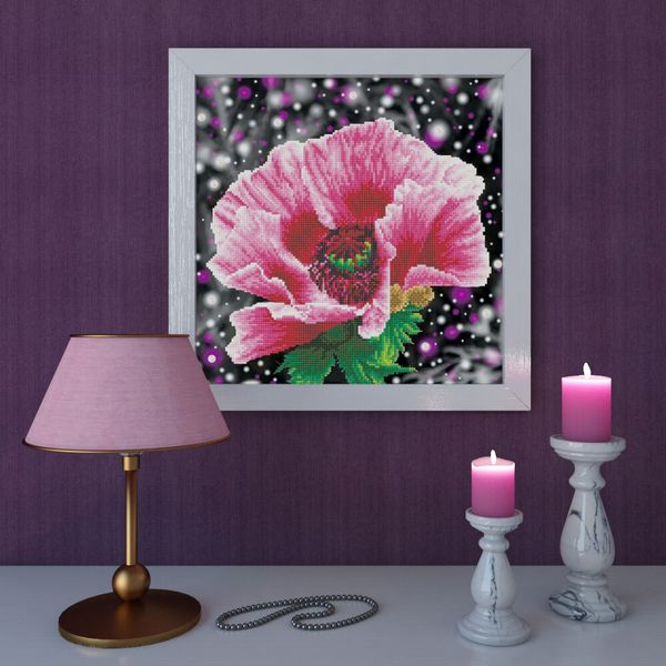 Алмазная (кристальная) мозаика Фрея, Мак, 42х42 см