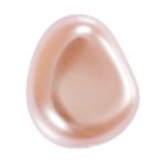 Бусины стекло под жемчуг 16х14 мм, фигурная, 5 шт, розовый (rosaline), Preciosa 131-50-021