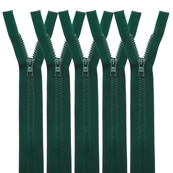 Молния трактор Arta Т6 (6 мм) 1 зам., разъем., 75 см, цв. 054 т.зеленый, уп.5 шт