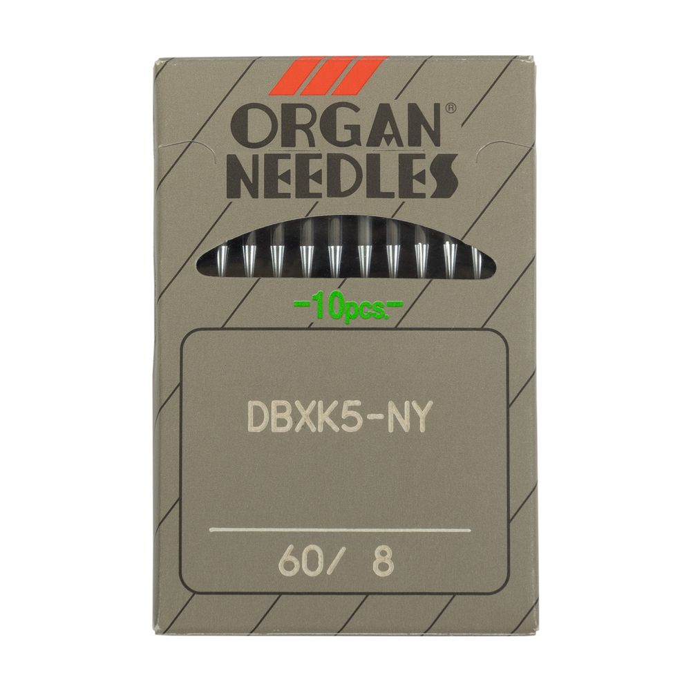Иглы для промышленных швейных машин Organ DBхK5, 10 шт, 060 Иглы для промышленных швейных машин Organ DBхK5, 10 шт, 060