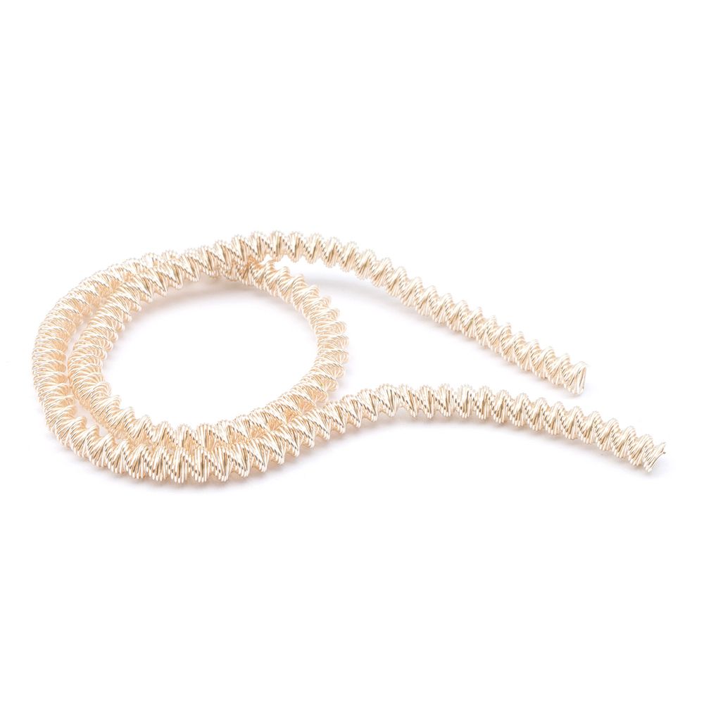 Трунцал зигзаг Светлое золото 4 мм, 5±0.1 грамм, ТЗ002НН4