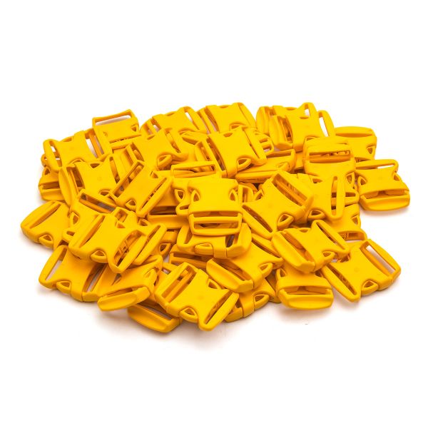 Фастекс (пряжка трезубец) пластик 30 мм, 50 шт, 23 желтый