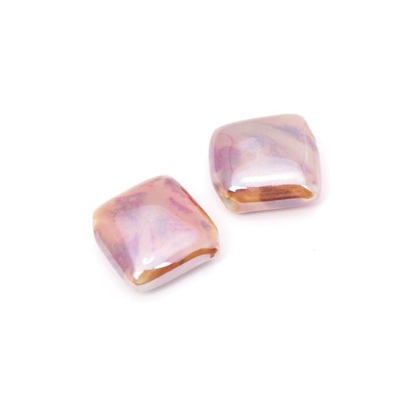 Бусины керамика 20х20х5 мм, цв. 020, 2 шт, Tesoro