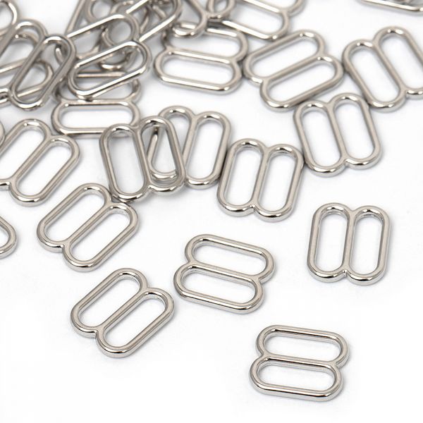 Рамки-регуляторы для бюстгальтера металл 8.0 мм, 808 цв.никель, уп.100 шт