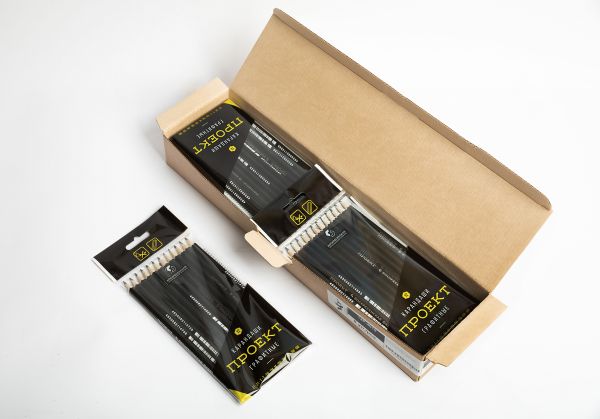 Карандаш чернографитный (набор) Проект ОПП ассорти 8х12 шт, 6М(6B), 5М(5B), 4М(4B), 3М(3B), 2М(2B), М(B), ТМ(HB), ТМ(HB), Т(H), Т(H), 2Т(2H), 2Т(2H), ВКФ 12P-4010