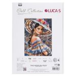 Набор для вышивания нитками Luca-S G706, гобелен Мексиканский фестиваль, 19х25см