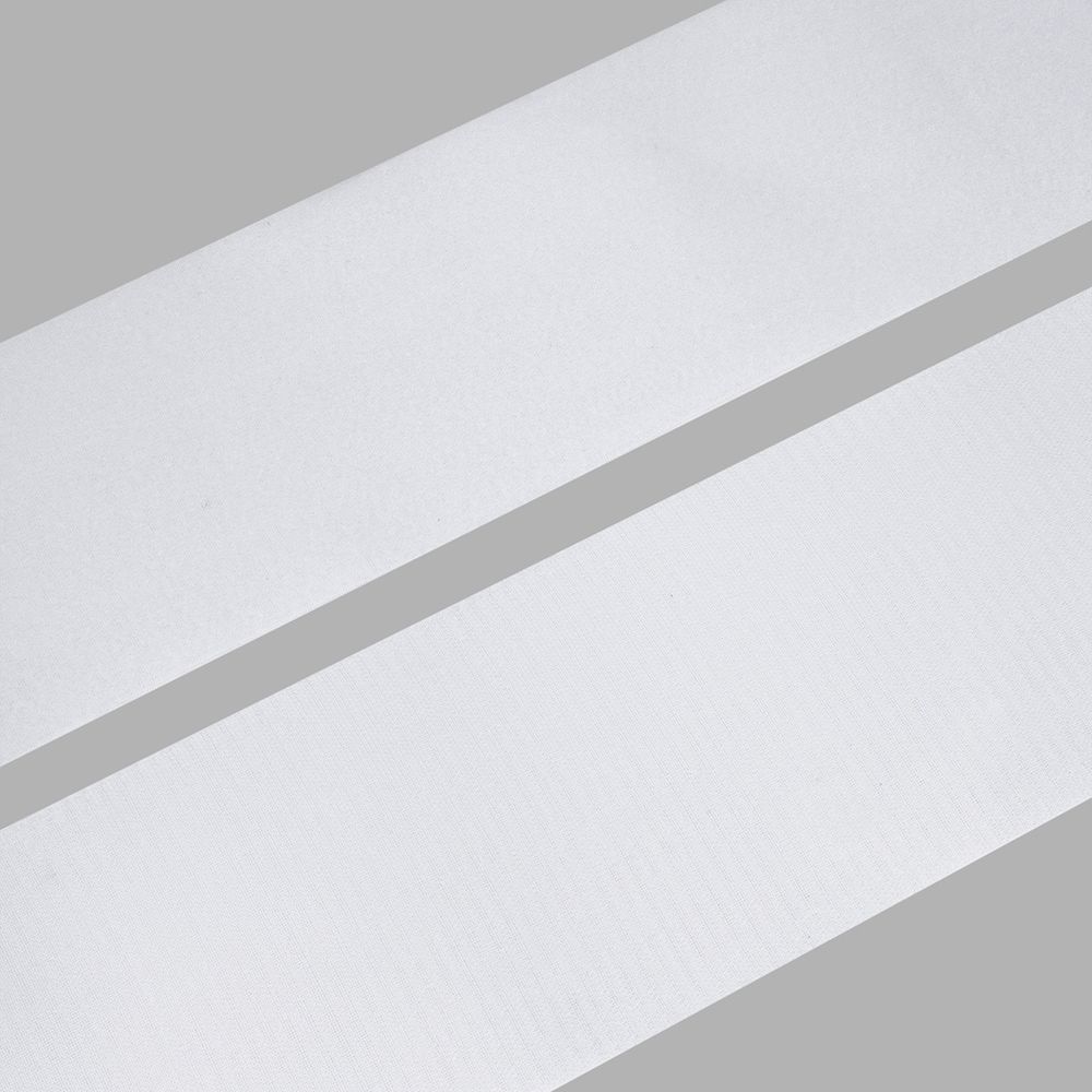 Лента контактная липучка (велкро) пришивная 150 мм, / 25 метров, белый, ПАРА (крючок+петля), качество "B"