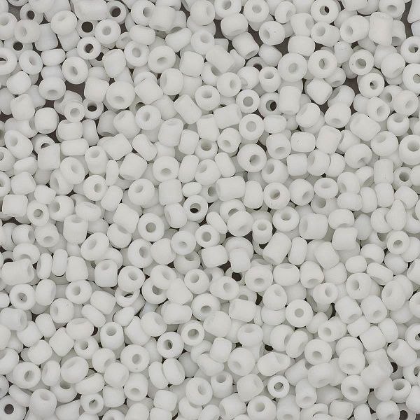 Бисер Astra&Craft 11/0 (2.1 мм), 200 г (10х20 г), цв. M41 белый/непрозр.матовый