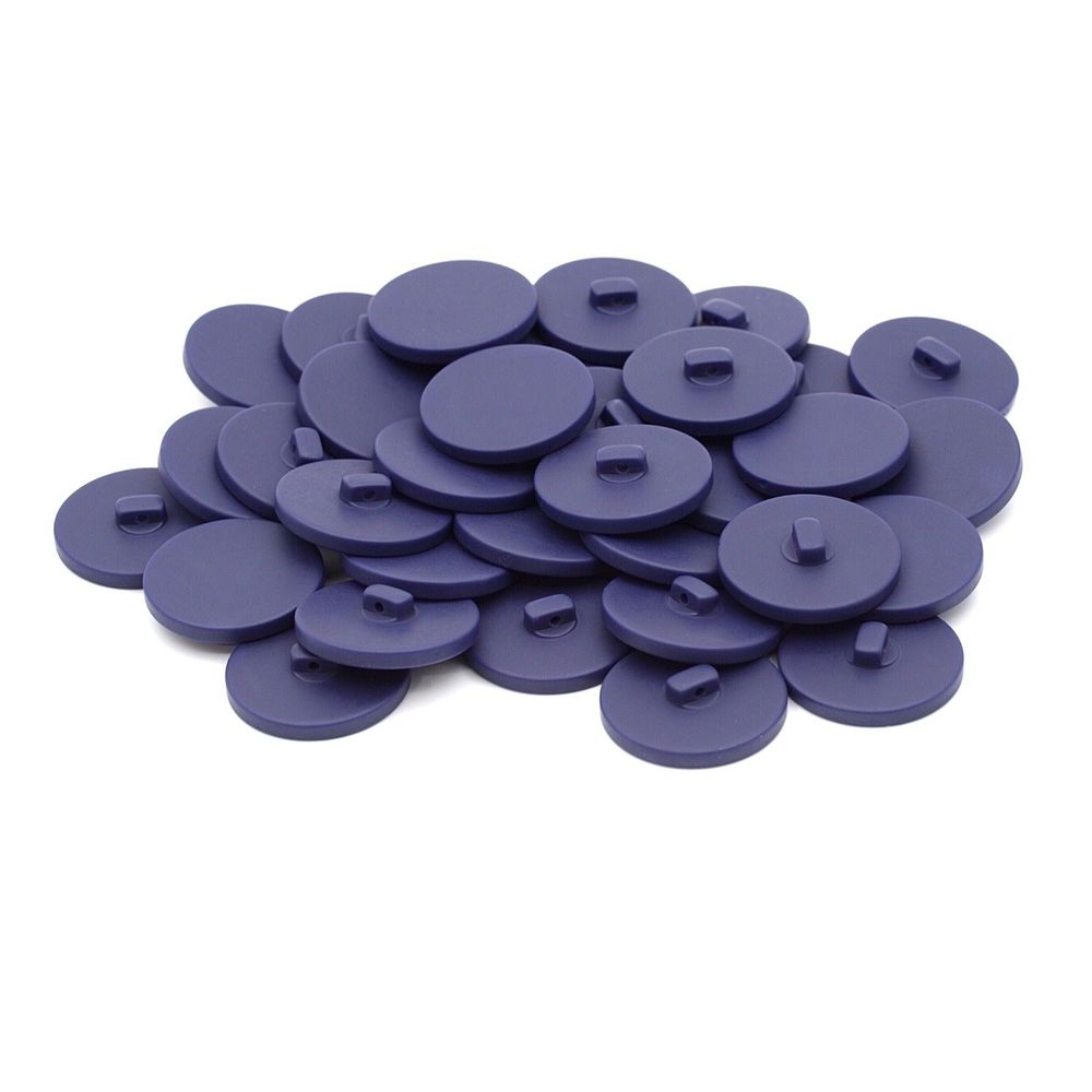 Пуговицы на ножке 44L (28мм), пластик (Navy (т.синий матовый)), 36 шт, CN K-33